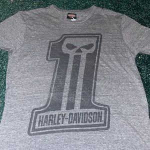 Grey Harley Davidson t-shirt Size L